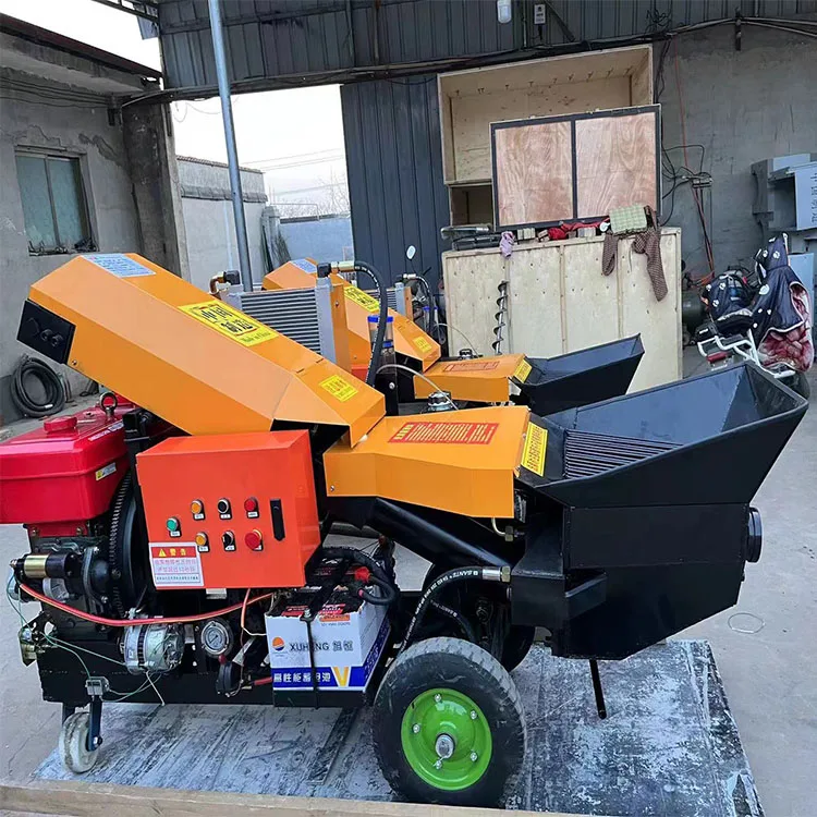 Small portable Fine stone concrete secondary structure column feeder concrete Incline pump for sale