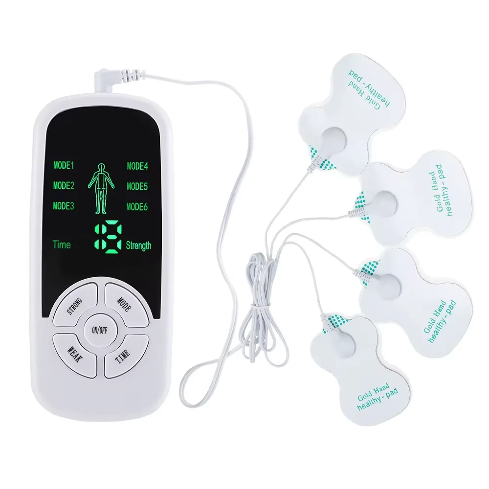 Tens EMS Therapy Device 6 Modes Massage Muscle Stimulator Rechargeable Electronic Pulse Tens Unit for Pain Relief