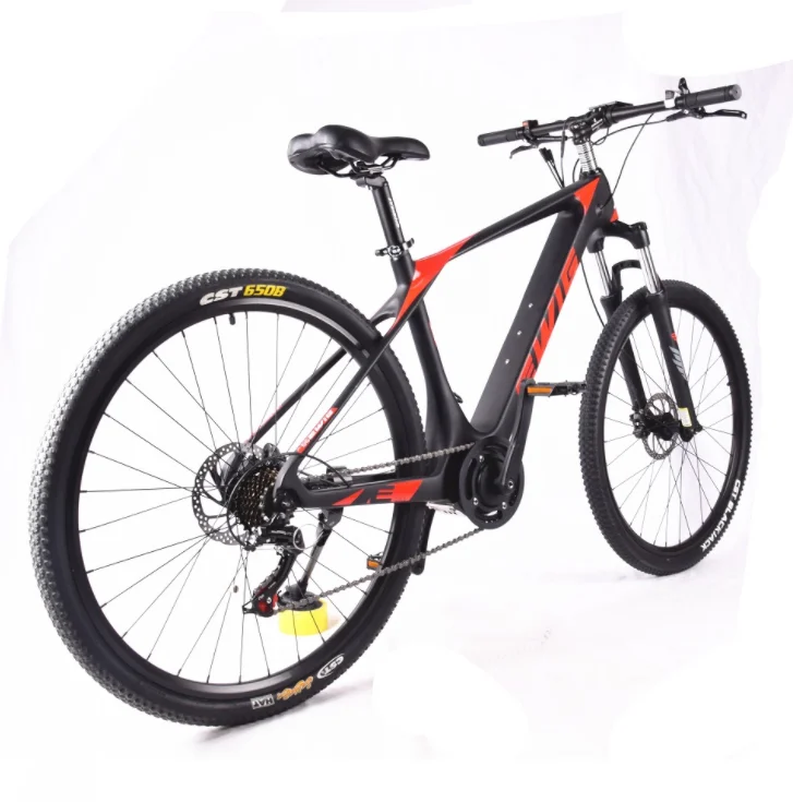 Carbon Fiber Frame Electric Mountain Bike High Speed Mid Drive MTB E Bike 250W 36V Electric Mountain Bicycle Bicicleta Ebike
