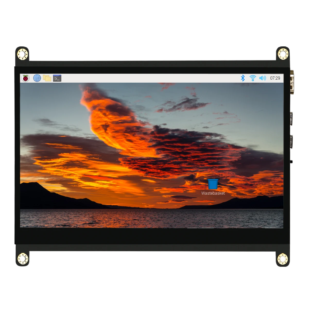 Factory Manufacturer 7Inch TFT LCD Touch Screen Monitor 1024x600 LCD Display TN Touchscreen Monitor For Raspberry Pi 4 4B 3B 3b+