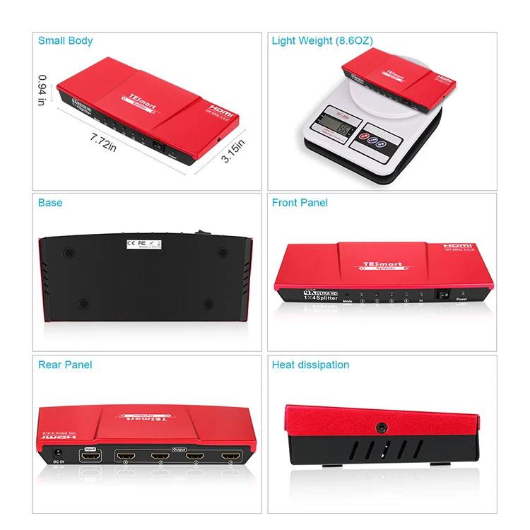 4k 1in 4 out HDMI Splitter 1x4 in Other Home Audio&Video Equipment