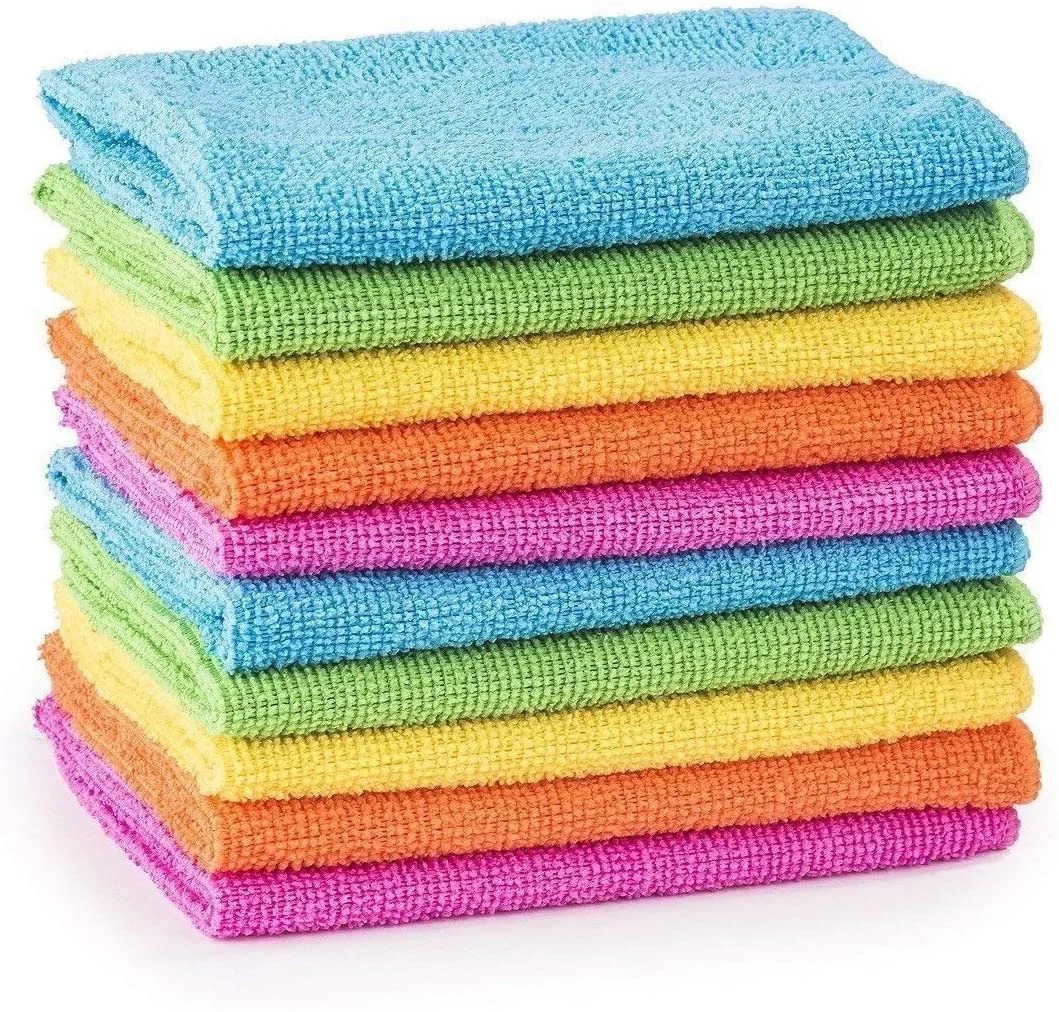 40x40 Wholesale Colorful Car Detailing 100% Microfiber Micro Fiber Cleaning Cloth Microfiber Towels