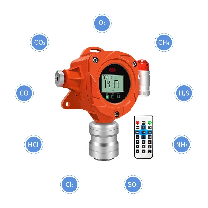 Combustible gas detector Online hydrogen and oxygen alarm Toxic and harmful gas detector