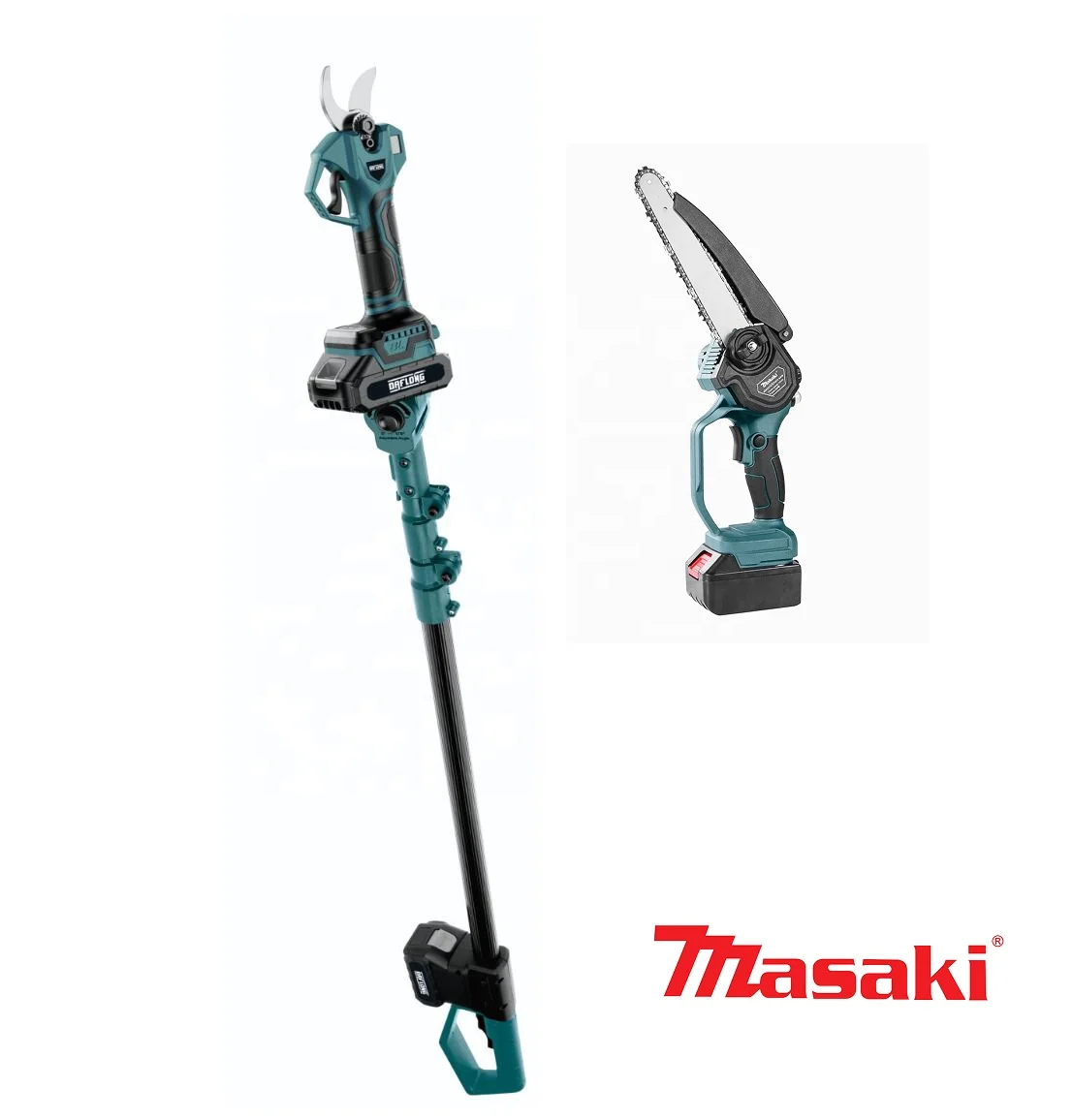 21V razor-sharp blade cordless scissors Garden Scissor Cordless Electric Pruner  set  pruning scissors + chainsaw