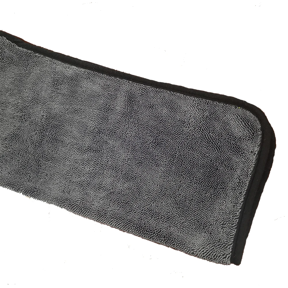 Gray Auto Detailing Premium 600 Gsm 24x36 Large Single Side Twist Microfiber Twisted Loop Drying Towel Micro Fibre Towel For Car