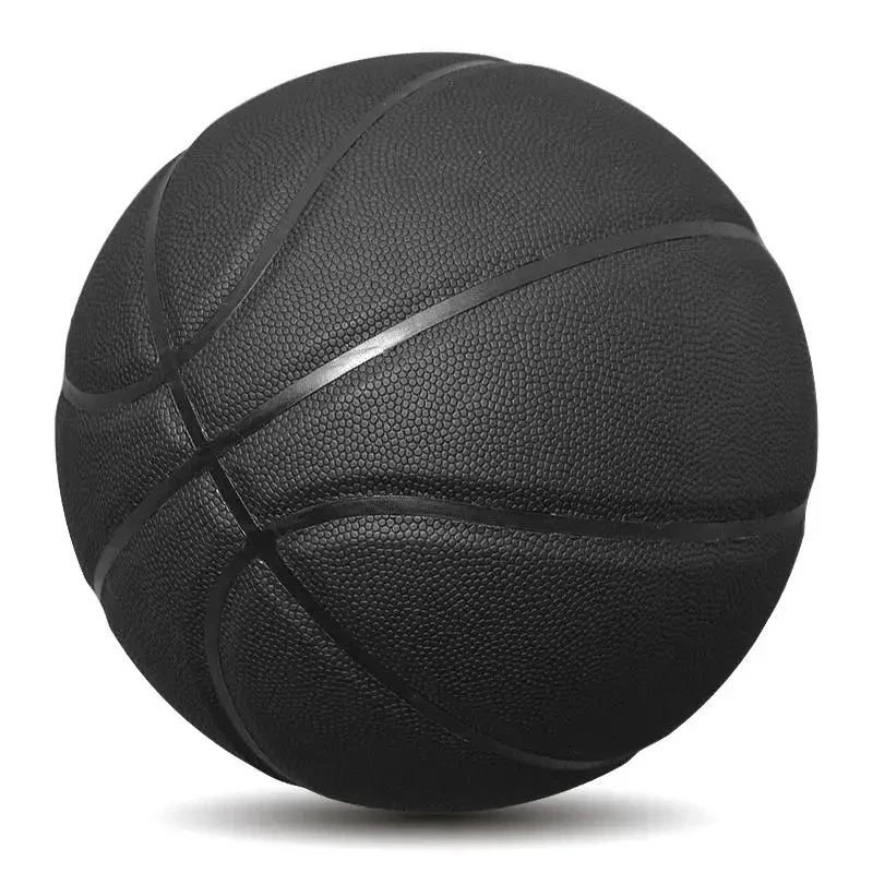Hot Selling Basketball Size 7 Training Basketball match training ball Custom Logo Rubber Black Basketball ball