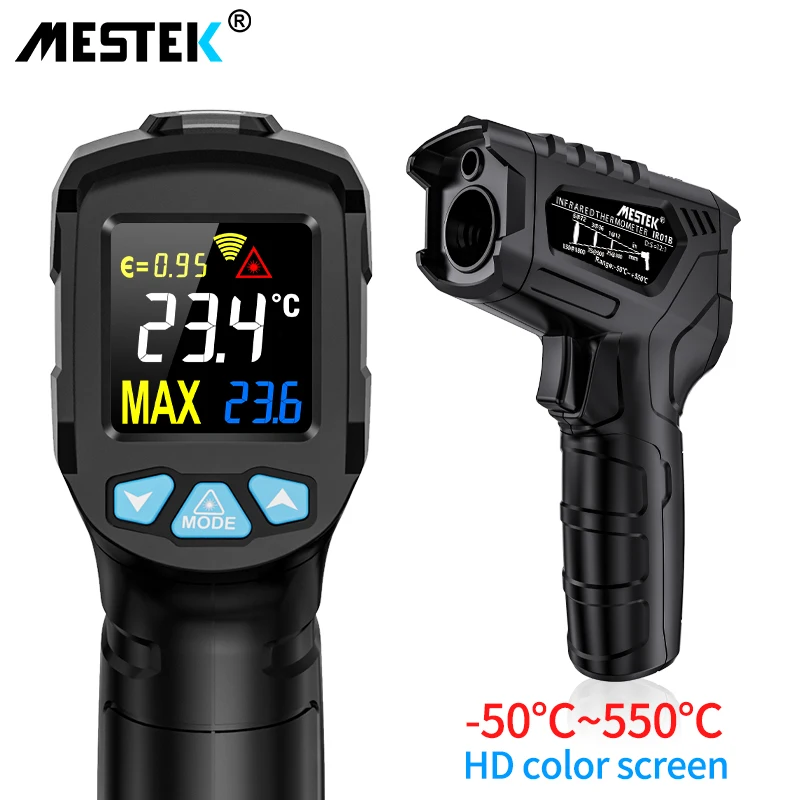 MESTEK IR01B Handheld Digital Thermometer -50 to 550 degree Non Contact Digital Thermometer for industry IR01B