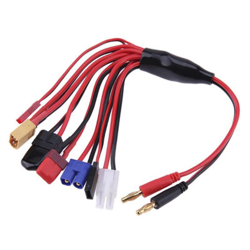 Multifunctional Lithium B6 Charger Convert line for Remote Control Aircraft and Car 8 in 1 B6 Soft Silicone Wire Transfer Cable