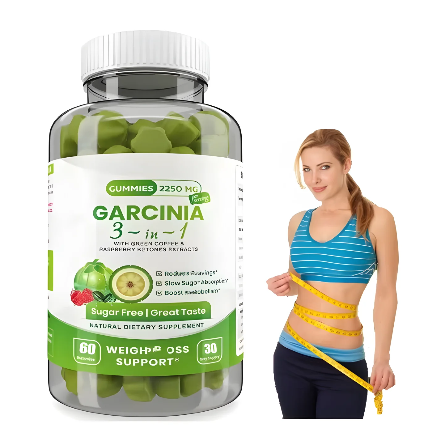 Support Private Label Custom Slimming Pills Garcinia Cambogia Natural Health Supplement Garcinia Cambogia Gummies