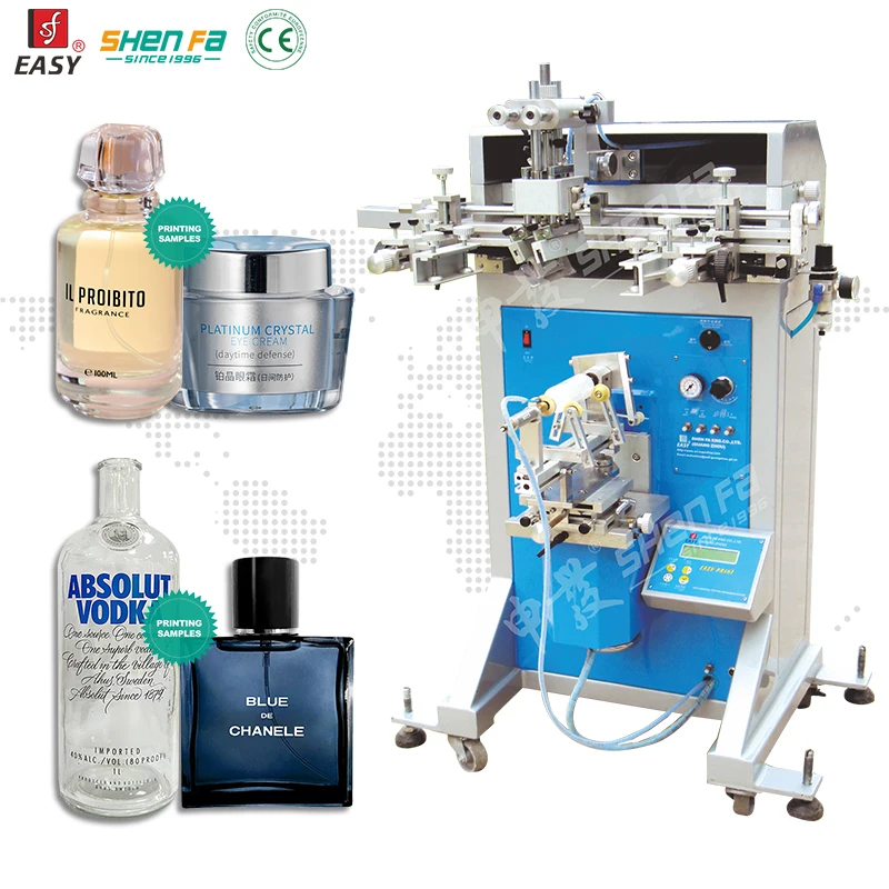 Glass Perfume Bottle Two Color Silk Screen Printing Machine