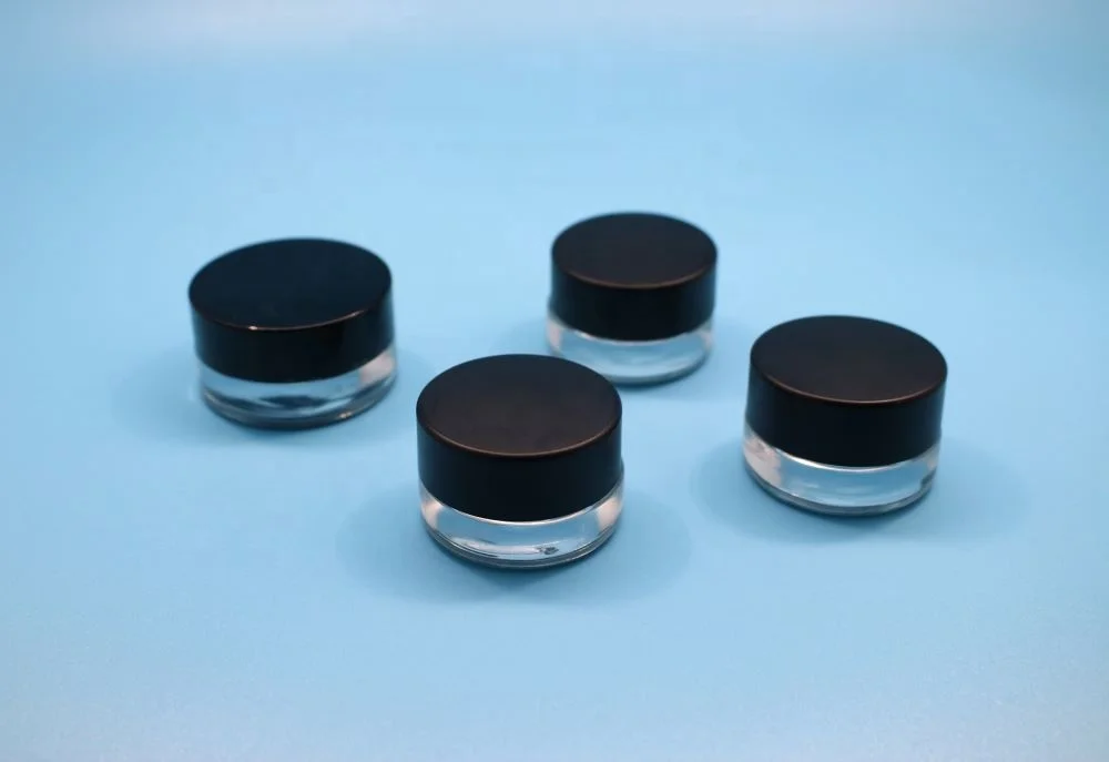 high quality 3ml 5ml 7ml 9ml CBD concentrate Glass packaging hemp glass concentrate jars with screw cap