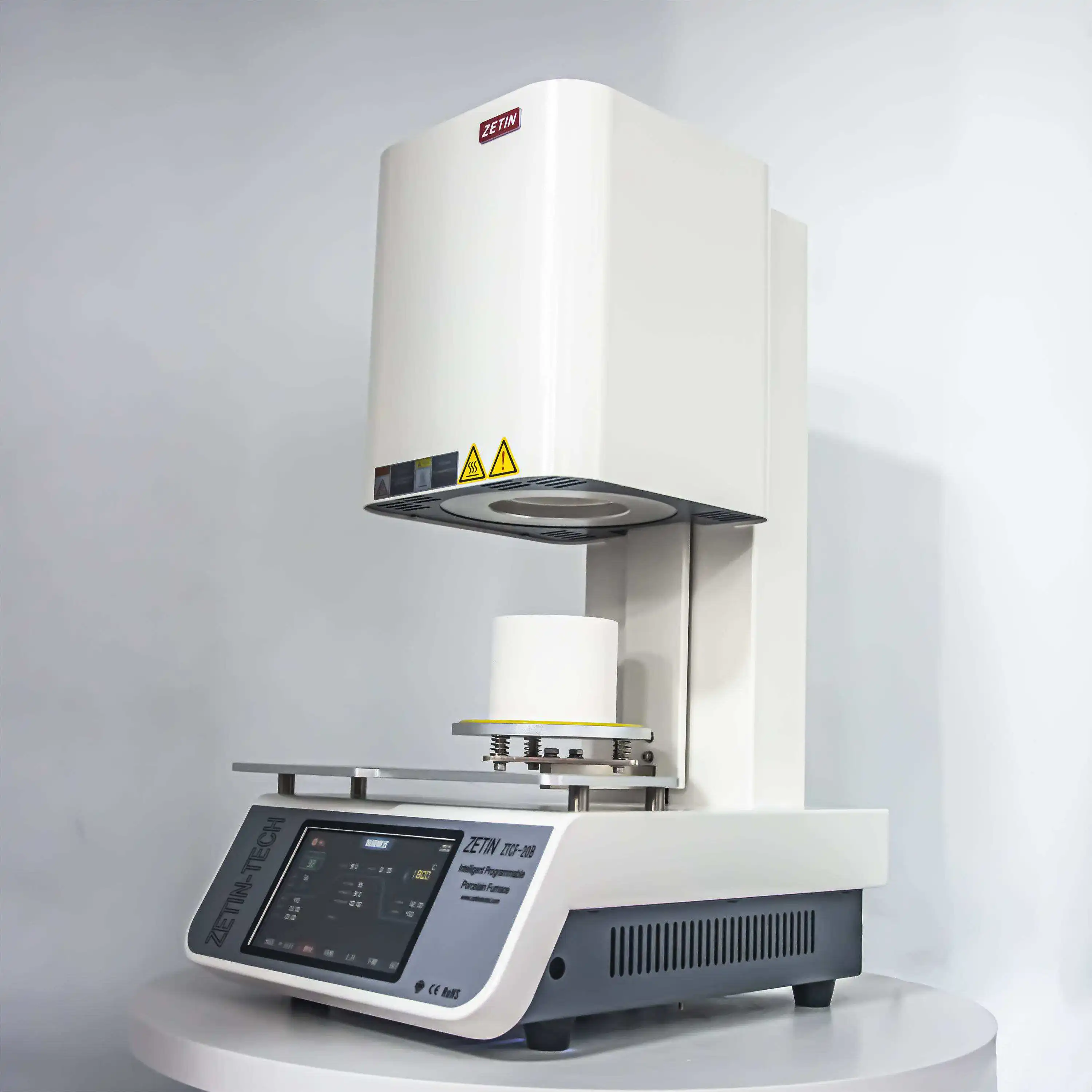 Стоматологическая фарфоровая вакуумная печь с сенсорным экраном и вакуумный насос, стоматологическое лабораторное оборудование