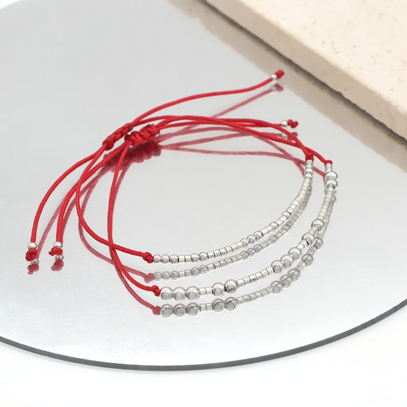 OEM Wholesale Custom Trendy Jewelry Custom Silver Beads Bracelet With MIYUKI