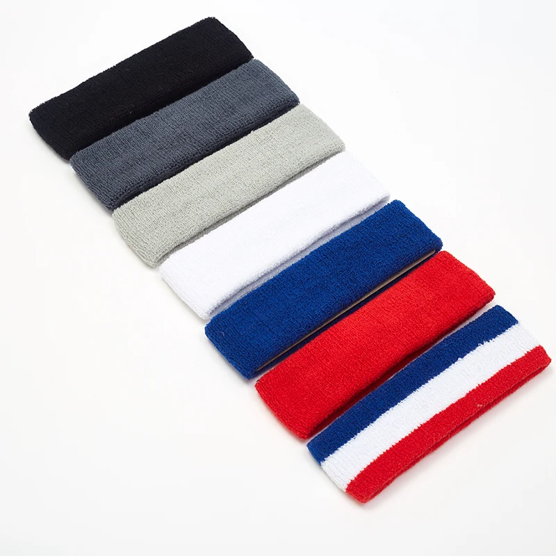 Wholesale Custom Anti-slip antiperspirant jogging sweat band sports headband sweatband for head