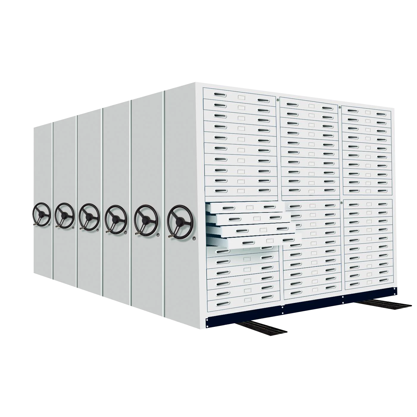 Storage office furniture dynamic mobile compression filing cabinet