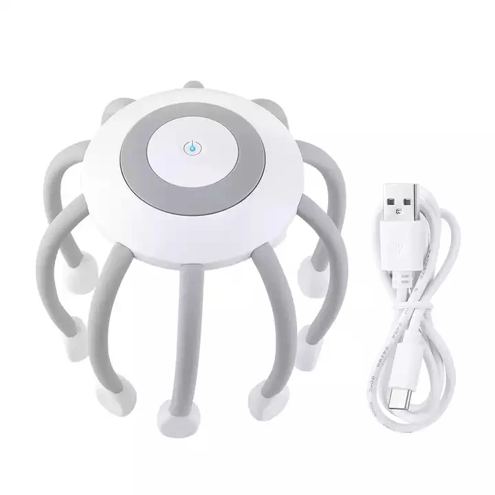 2022 Hot Selling Electric Scalp Massager For Head Hair Stimulation Relaxation and Blood Circulation TMS spider head massager