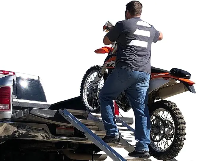 Awnlux Motorcycle Aluminum Folding Ramp for Truck Trailer Loading