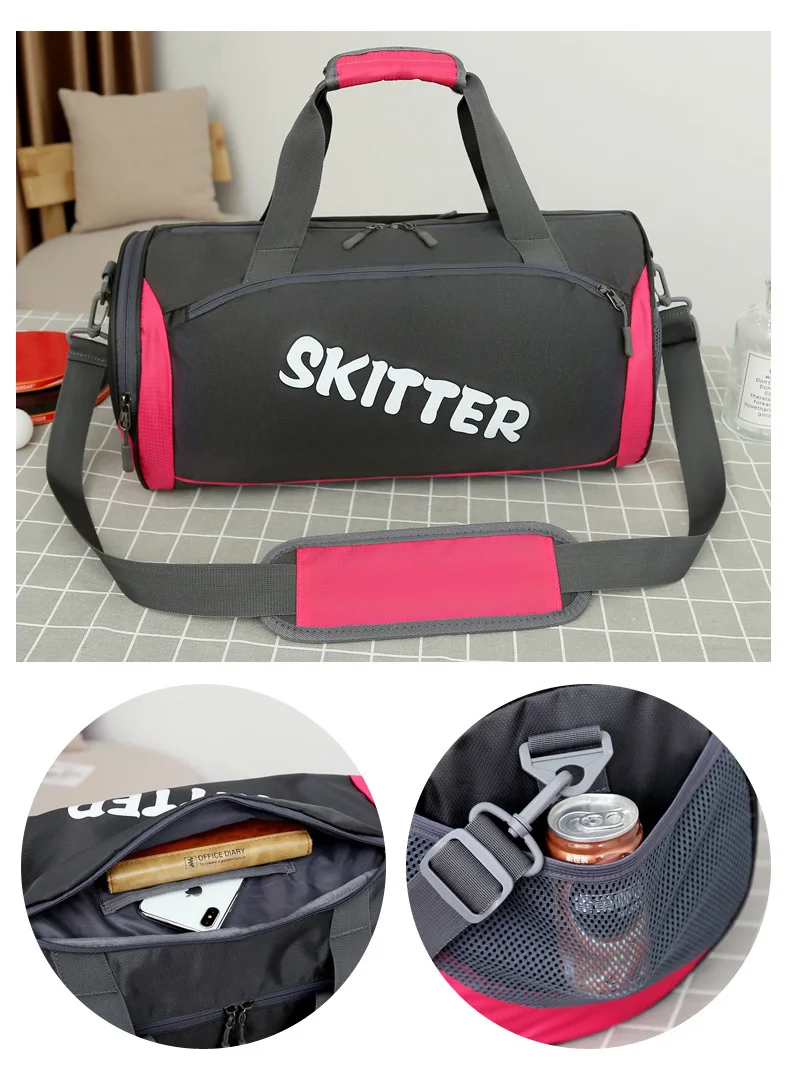 Outdoor Men Sports Waterproof Bags With Shoes Compartment Dry Wet Separation Women Luggage Travel Duffle Bag