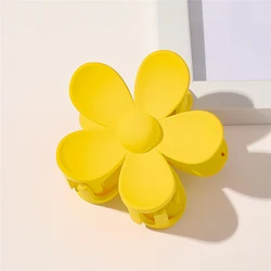 Custom Candy Color Sweet Grab Clip Hairpin Resin Plastic Transparent Hair Claw Clips Hair Accessories Flower Daisy Hair Claw