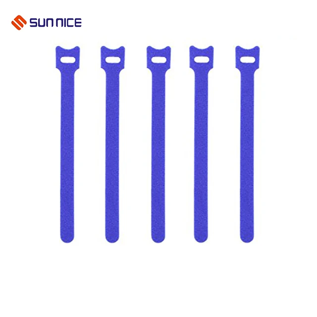 Self-Locking Wire adjustable cable ties Colorful Nylon Hook And Loop