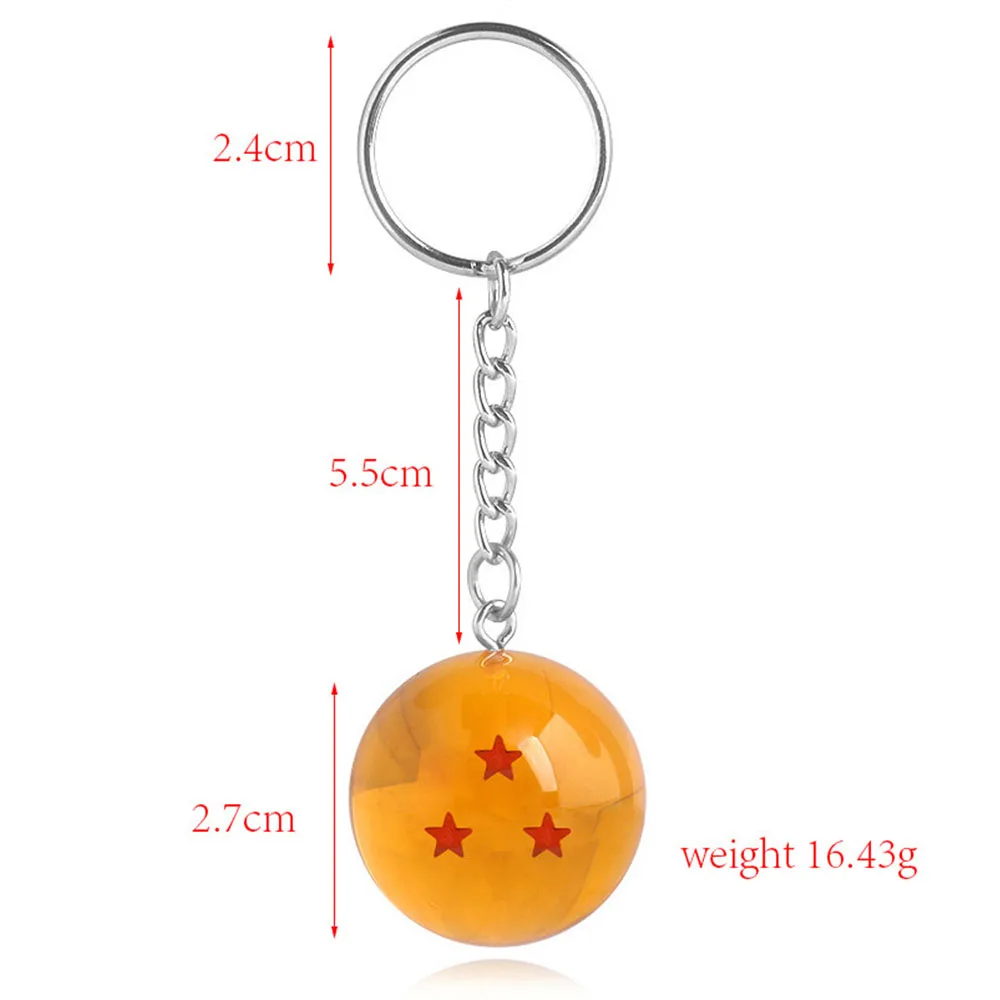 Anime Dragons Ball Seven Stars Seven Styles Key Chain Pendant Animation Peripheral Accessories Resin Gift