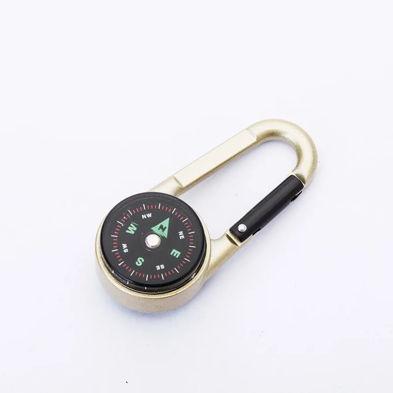 Mini Climbing Button Lightweight Compass With thermometer for climbing and hiking and travelling