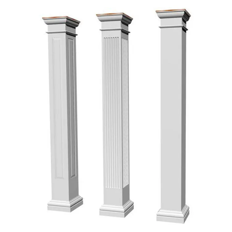 Large Size Outdoor Classical Natural Stone Roman Round Marble Column Pillar For Wholesale