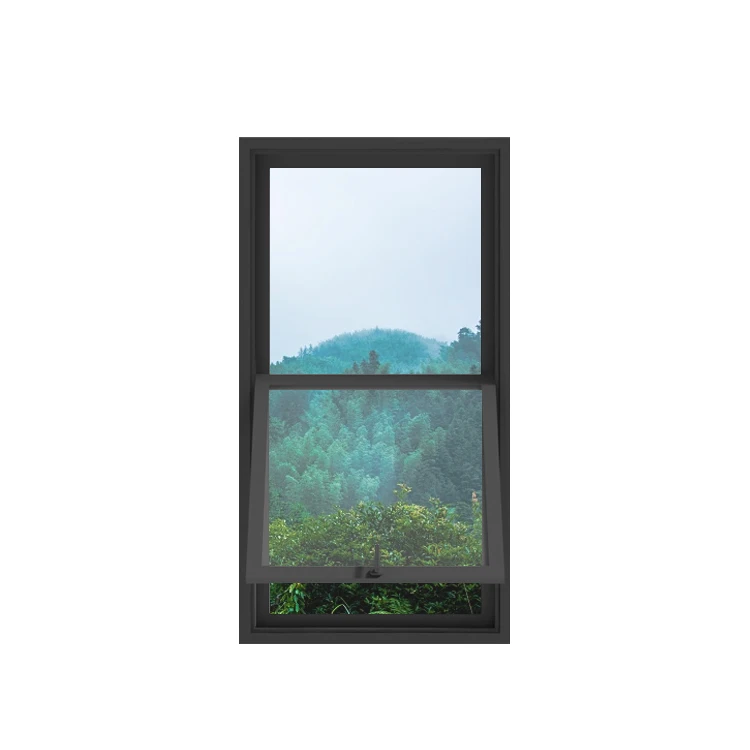 Custom sound insulation energy-saving aluminum profile Windows Double glass lift up and down Windows