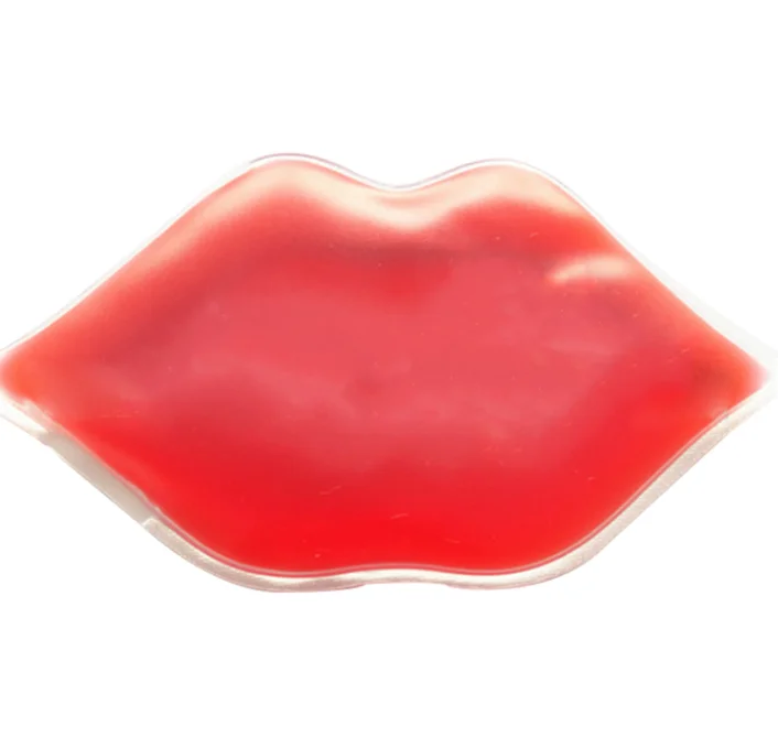 Best seller reusable Lip Shaped Hot Cold Gel Beads Therapy smart Ice Pack Aesthetic Clinics