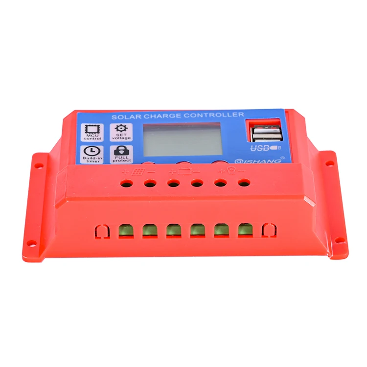 Солнечный контроллер 220 В 10amp Pwm цифровой дисплей 24 солнечного заряда