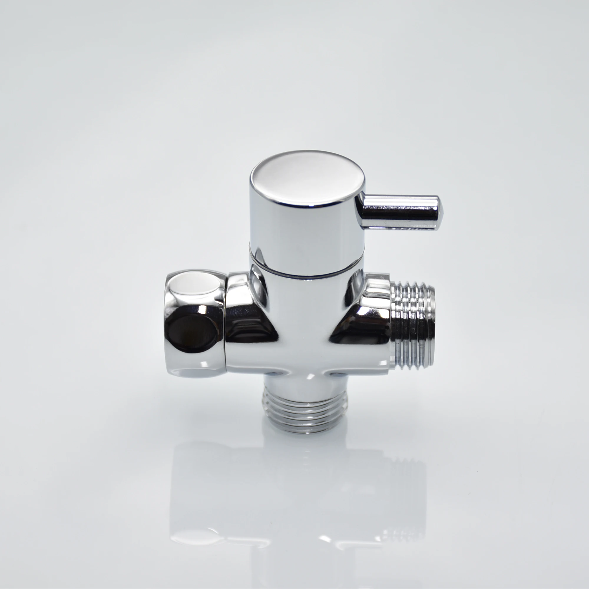 Quick Open 2-Way Brass Angle Valve with Diverter for High Pressure Water Saving for Hotels and Bathrooms