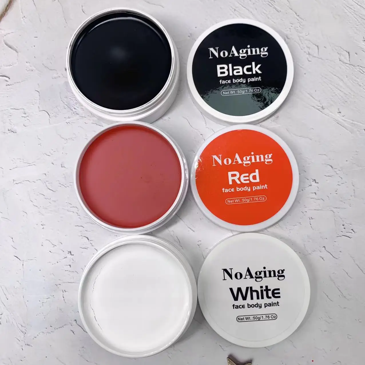 Рождественская масляная живопись на Хэллоуин, водостойкая стойкая косметика, боди-арт, принадлежности для рисования на теле, набор для рисования на теле для взрослых, веган