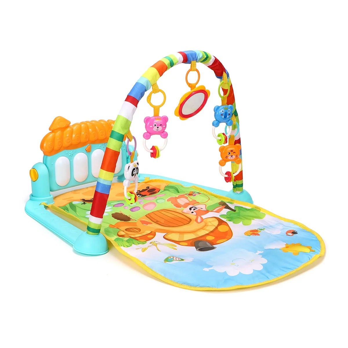 
2019 Best and Cheap Newborn & Toddler Gym Piano Toys Baby Gym Play Mats Babies 