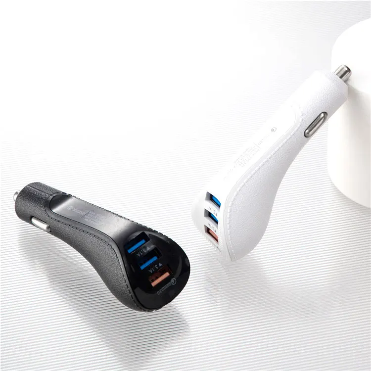 Высокое качество, оптовая продажа, портативные мобильные аксессуары usb 3 в 1, автомобильное зарядное устройство для телефона