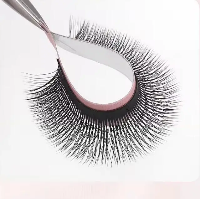 16 Rows 3D Fairy W Shape Eyelash Extensions Handmade Two-Core Fans with Triple Tips Premade Blister CC/DD/CD Curl