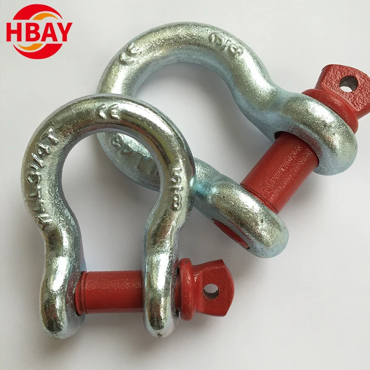 ANYUE SHACKLE G-209 Anchor Shackle 25Ton Heavy Duty Alloy Steel Bow Shackle for Marine & Heavy Industry