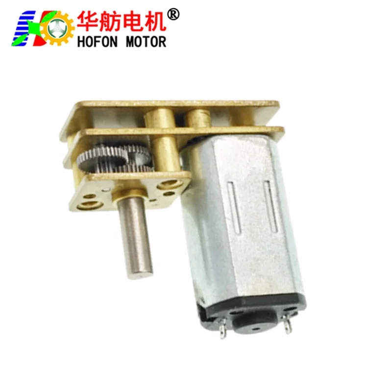 Hofon 24mm GM1024-N30VA Low Rpm 3V 5V 6V 12V DC Metal reducer Motor 12 volt geared motor For Smart Lock