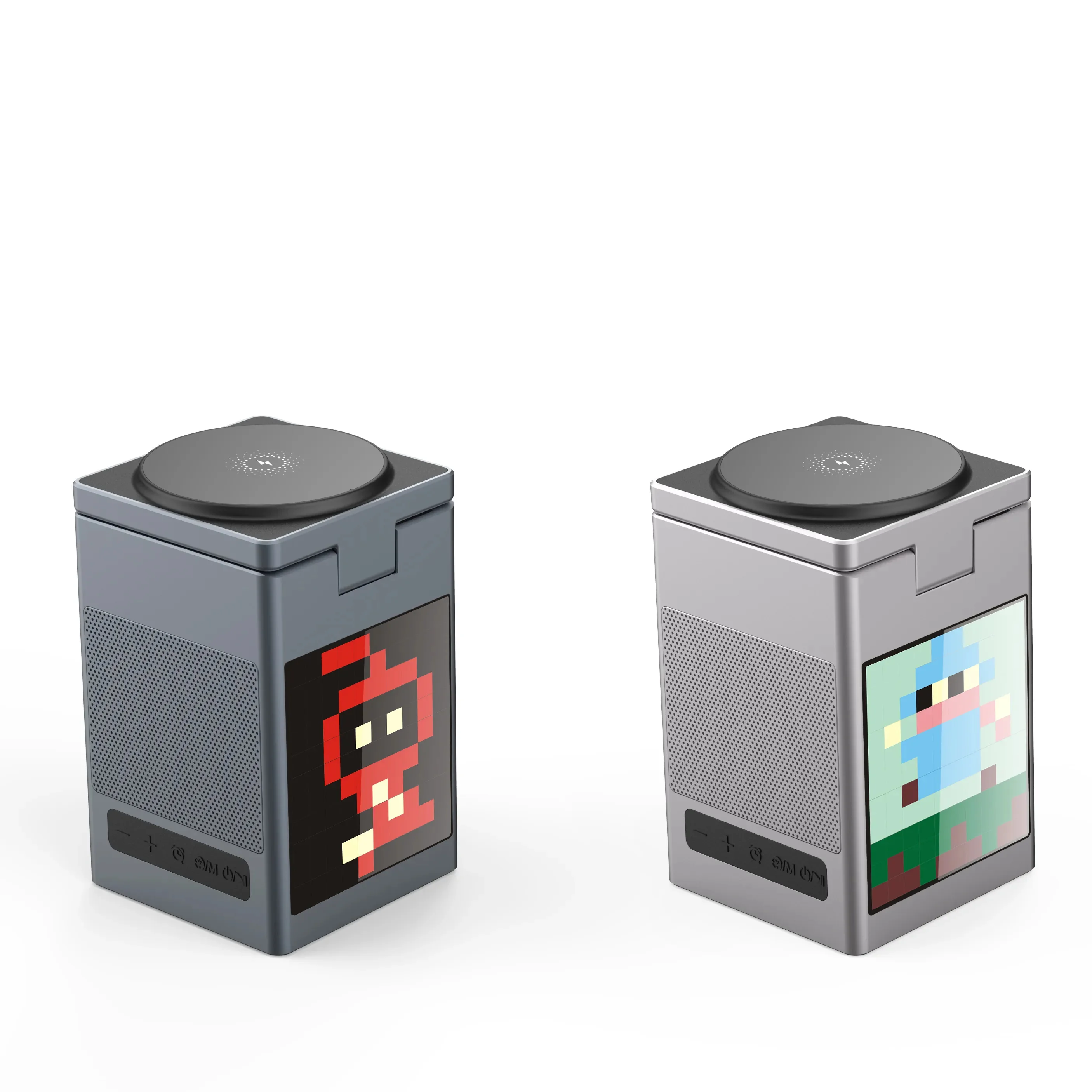 3-in-1 Fast Wireless Charging Station with Bluetooth Speaker and Alarm Clock Stand for iPhone 15 Plus shopify  dropshipping