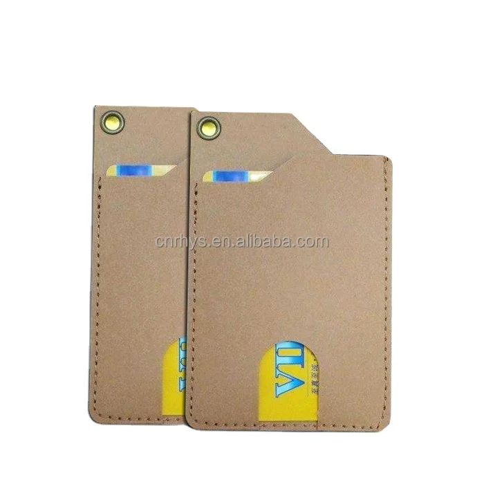 Credit Card Holder Washable Sleeve with Key Hole Handmade Paper