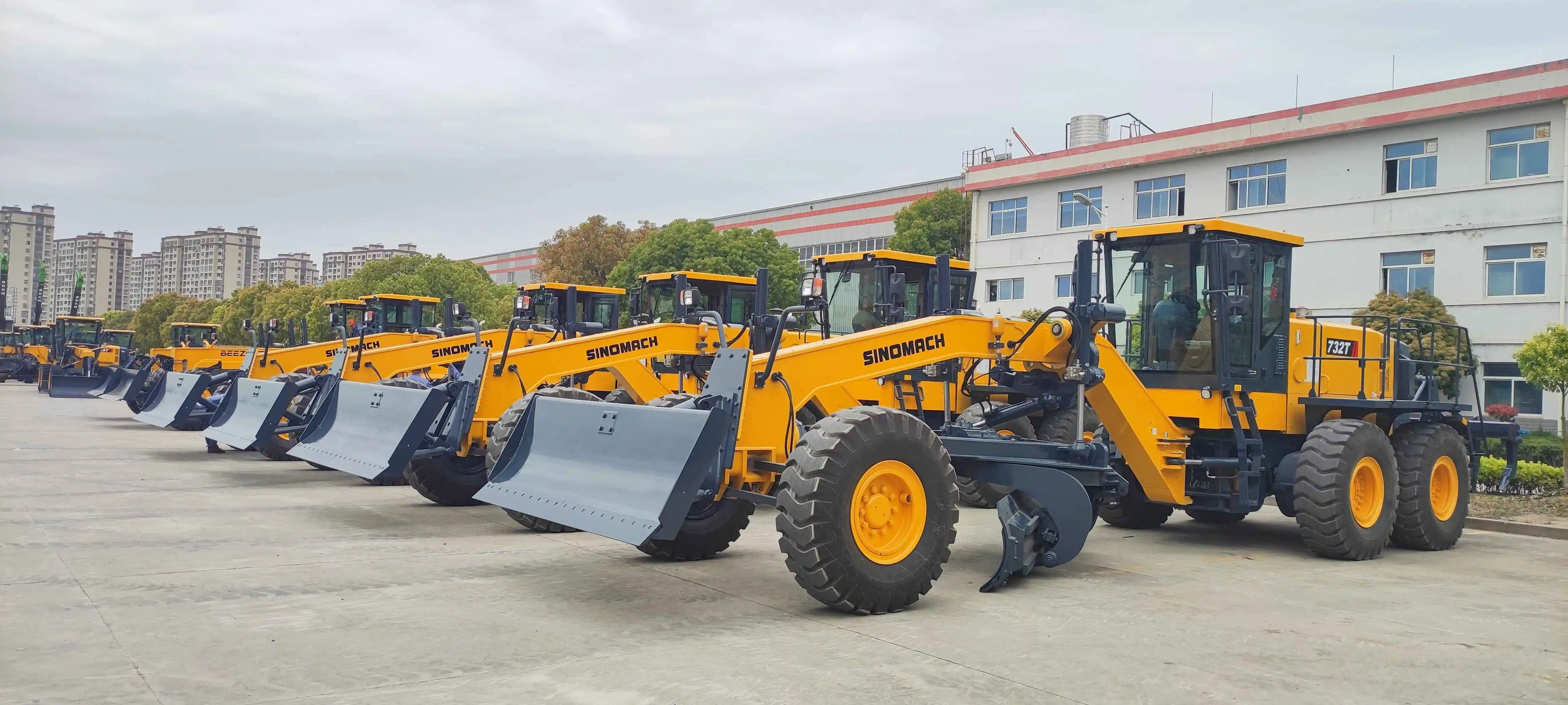 China Famous Brand Sinomach CNCMC Direct Sales 732T Mining Motor Grader 320HP Motor Grader With Cummins Engine