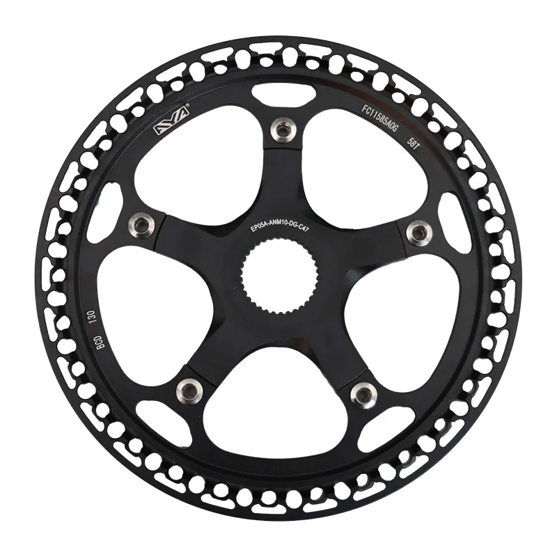 Electric Bicycle Sprockets Carbon Fiber Timing Belts Pulley Rubber 11M V-belt Electric Bike Drive Belt