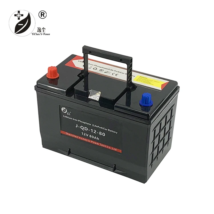 Car Battery Starter Jump12v 80ah BMS Car Jump-starting OEM Automotive Case Size Lifepo4 Auto Batteries Sealed Built-in BMS 12.8V