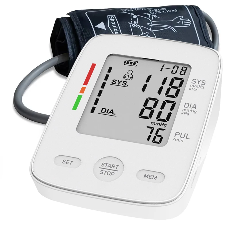 High quality wrist sphygmomanometer electronic arm blood pressure monitor arm tension meter rechargeable