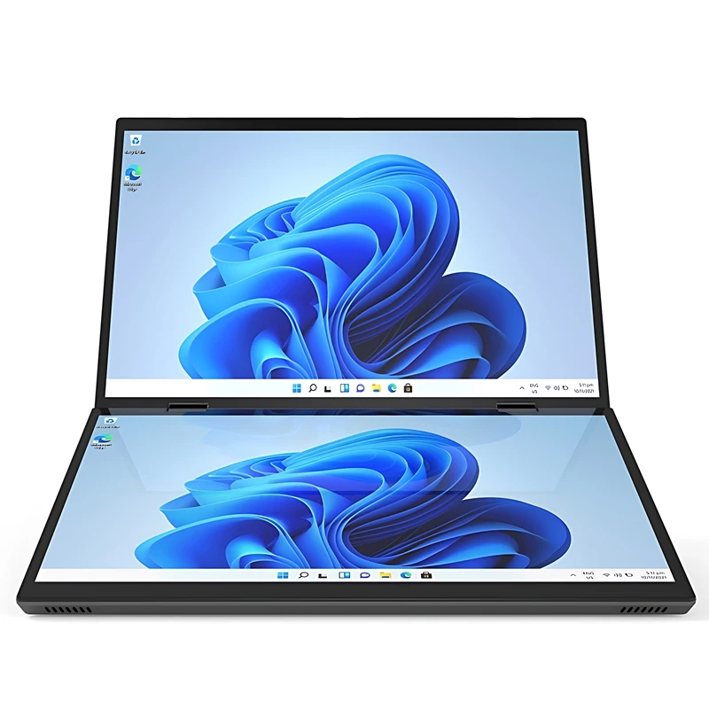 New Factory Custom Ultra Thin Metal laptop 14 + 14 Inches IPS Touch Screen Intel 12th N95 Foldable YOGA Laptop For Office Home