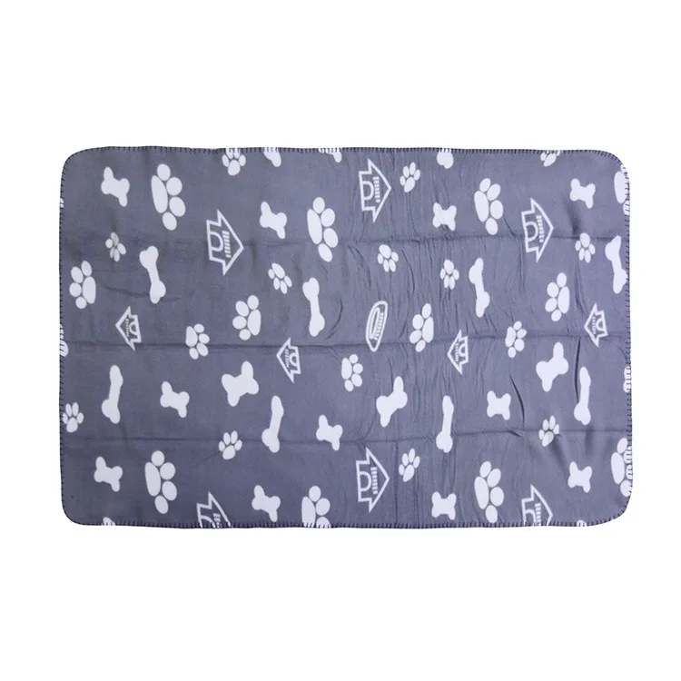 
AZO free 100% polyester polar fleece blanket for dog and cat pet blanket mat in bulk 