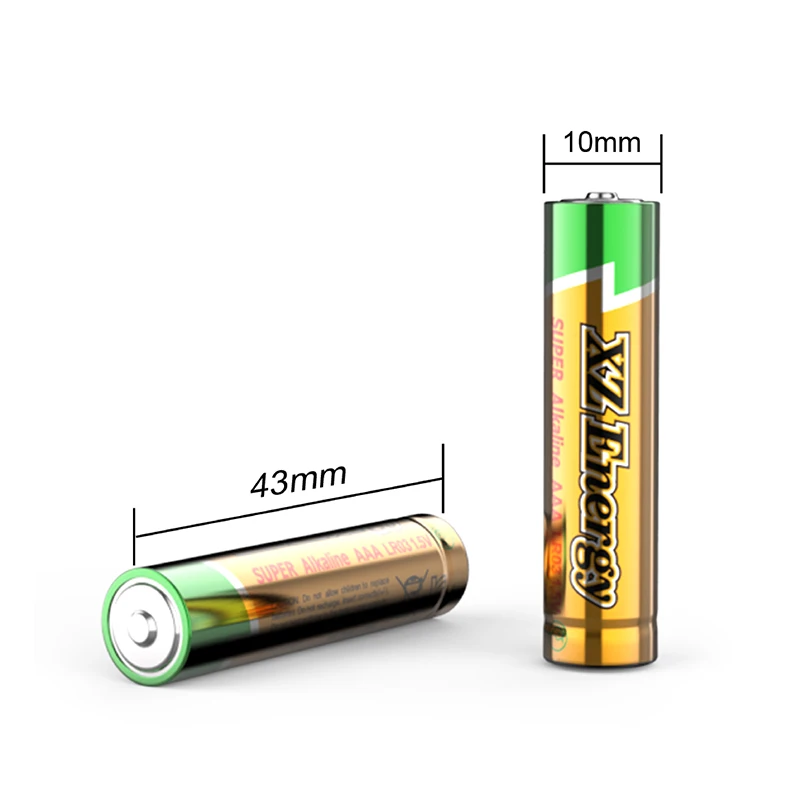 Long Shelf Life Primary Dry Cell AAA 1.5VLR03 AM4 Alkaline Battery LR03 AAA Pile Alcaline