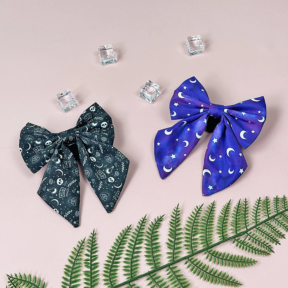 INS trend dog bow tie long tail sailor bow customized printing adjustable collar for dog pet accessories