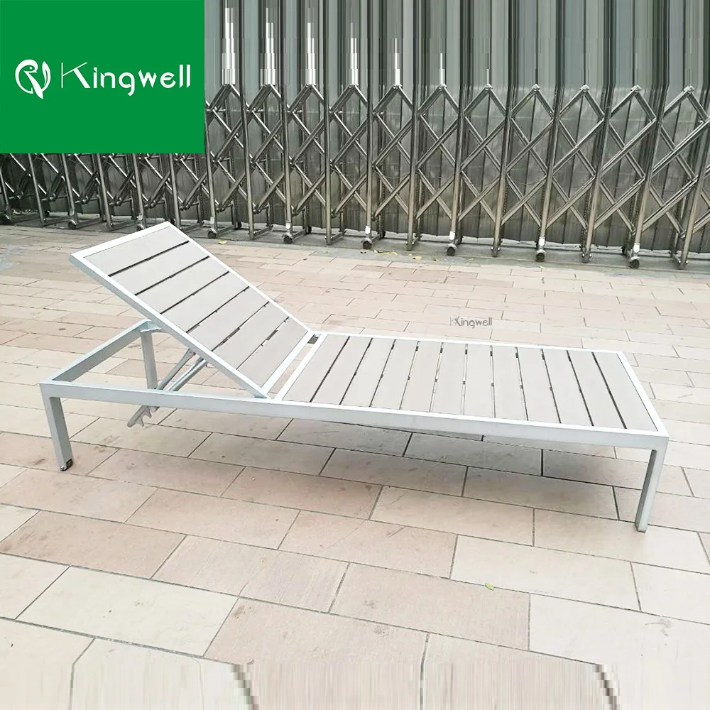 Дешевая садовая мебель, шезлонг, шезлонг, пластиковый деревянный шезлонг, шезлонг