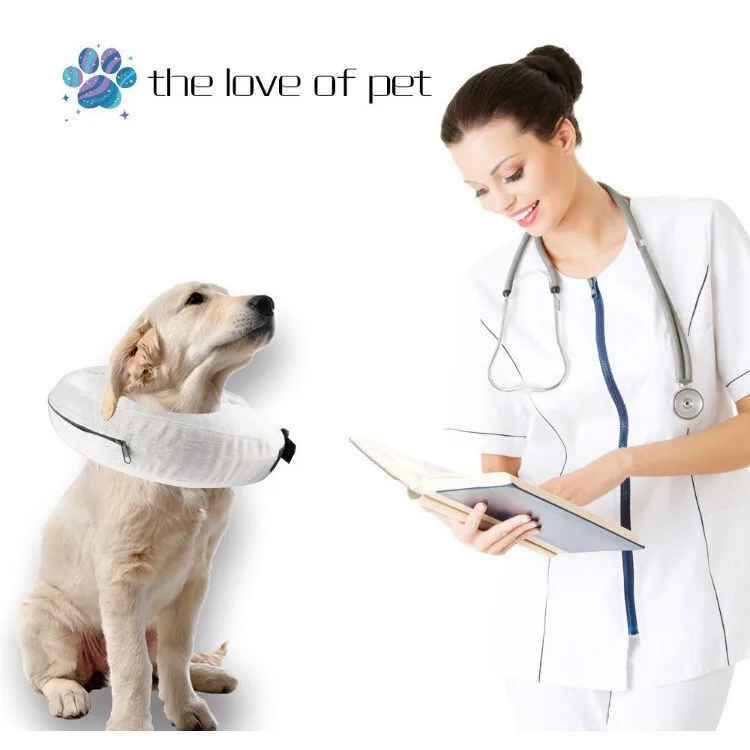 Anti-bite Injury Elizabethan Collar Inflatable Dog Collar Isabelino For Dogs Cat Recovery Neck Wound Protective Dog Accessories
