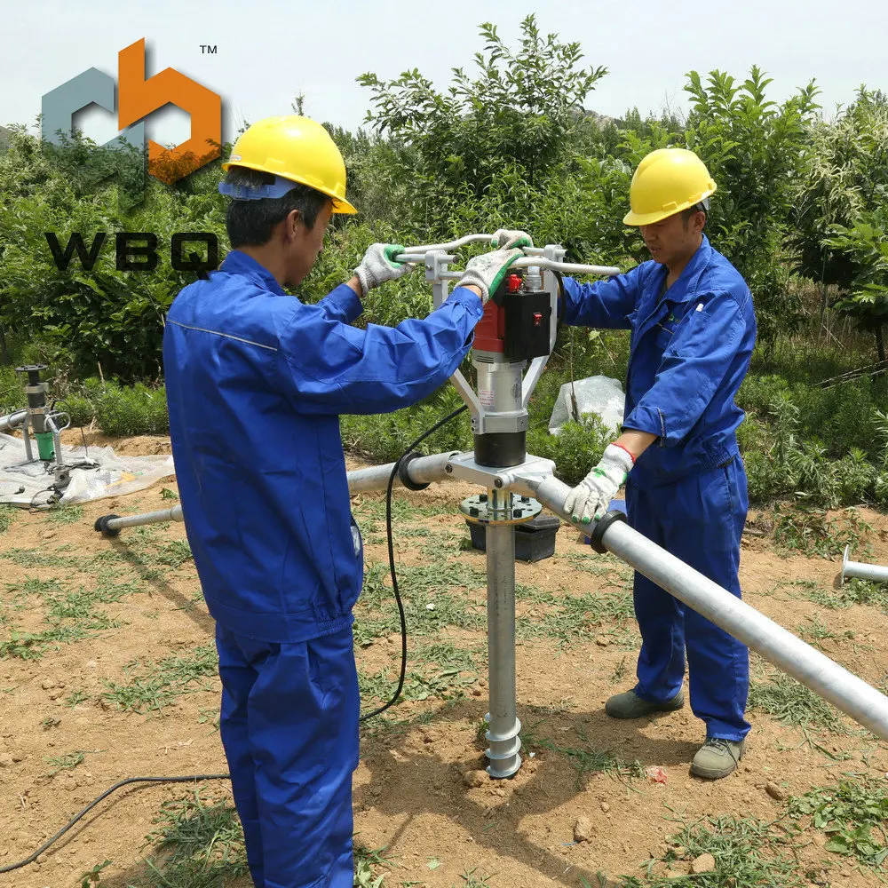 Stable quality Easy-to-use Pile Foundation Drill Machine for Installation of Fence Foundation